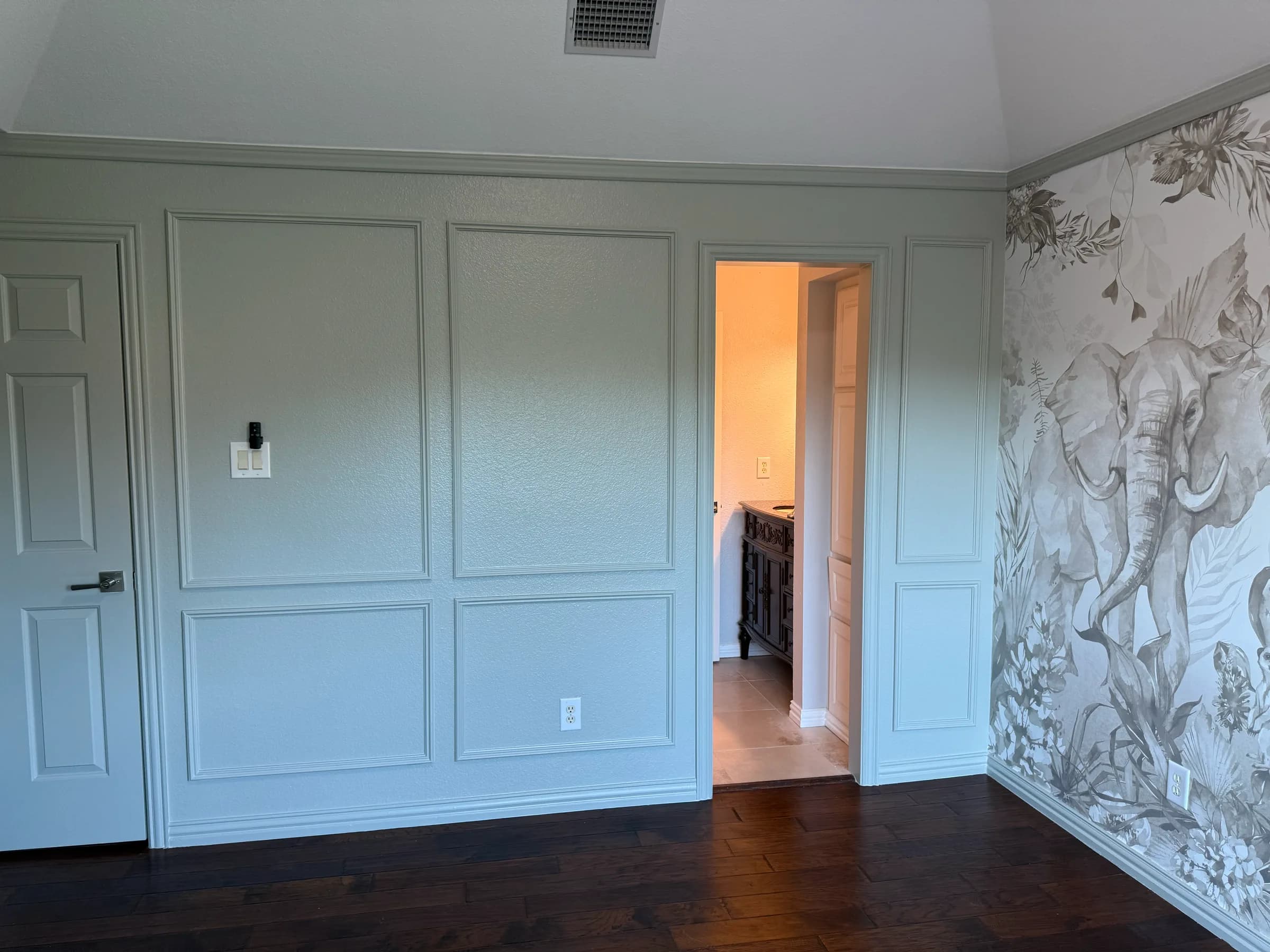Completed remodeling work